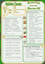 Relative Clause - Exercise