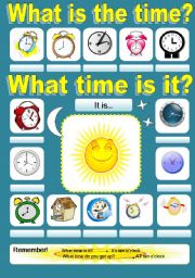 English Worksheet: TELLING THE TIME