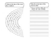 English Worksheet: Days of the Week