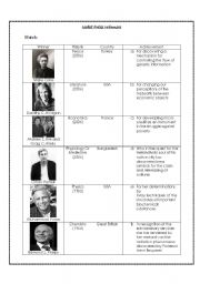 English Worksheet: Nobel Prize winners