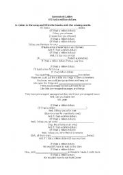 English worksheet: barenaked ladies song worksheet