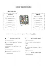 English worksheet: Verb There To Be