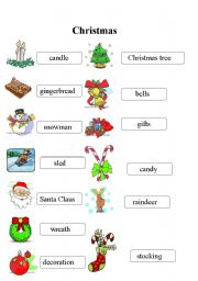 English Worksheet: Christmas 