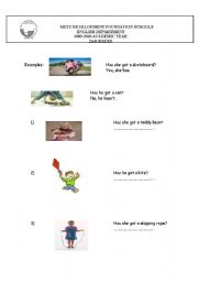 English worksheet: HAVE GOT HAS GOT QUESTIONS