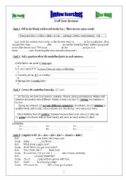 English Worksheet: Revision of The Simple Past