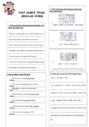 English Worksheet: Regular Verbs in Past Simple
