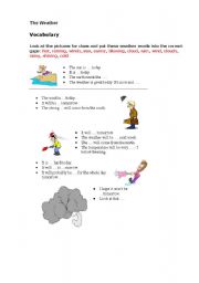 English Worksheet: Weather
