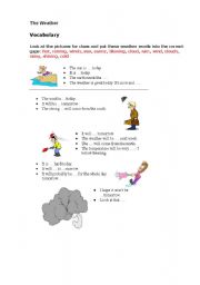 English worksheet: Weather