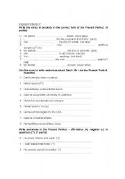 English Worksheet: present perfect