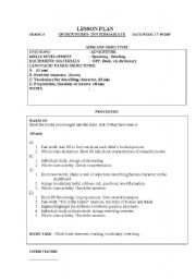 English Worksheet: plan