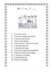 English worksheet: look and answer