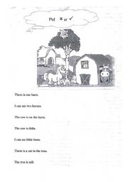 English Worksheet: look and answer