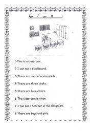 English worksheet: look and answer