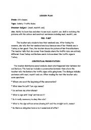 English worksheet: MUST /  MUSTNT LESSON PLAN