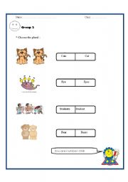 English worksheet: Plural s 1