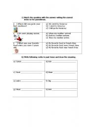 English worksheet: PAST REVIEW