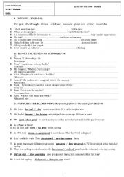 English worksheet: ouz