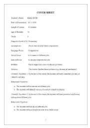 English worksheet: speaking lesson plan