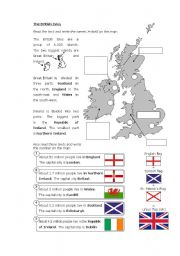 English Worksheet: The British Isles