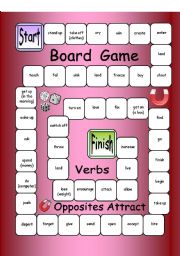 Board Game - Opposites Attract (Verbs)