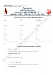 English Worksheet: mix