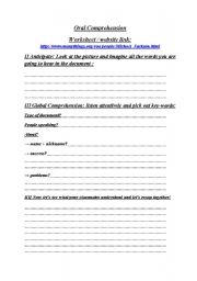 English worksheet: michael jacksons biography Listening Comprehension