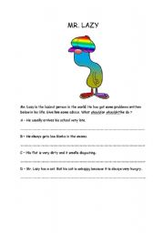 English Worksheet: giving advice