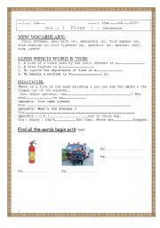 English worksheet: note book