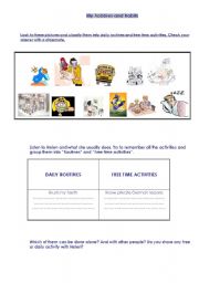 English worksheet: HOBBIES & HABITS