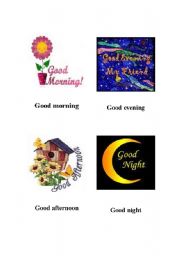 English Worksheet: greetings