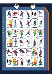English Worksheet: stickers for boys