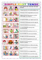 English Worksheet: SIMPLE PAST TENSE