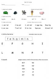 English worksheet: rest