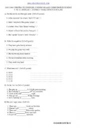 English worksheet: quz