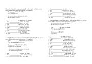 English Worksheet: present progressive vs simple present