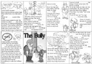 English Worksheet: the bully mini-book story