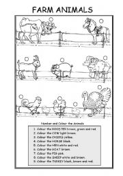 English Worksheet: ANIMALS (FARM ANIMALS)