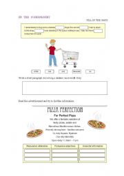 English Worksheet: in the supermarket