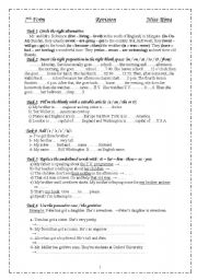 English Worksheet: Review Sheets