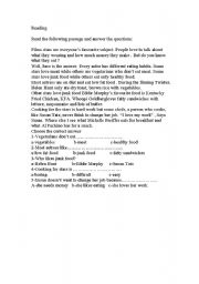 English worksheet: film stars