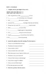 English Worksheet: worksheet