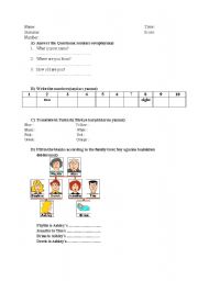 English Worksheet: 4th grade