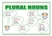 English Worksheet: PLURAL NOUNS