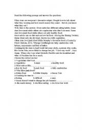 English worksheet: actors