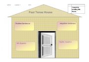 English worksheet: past tense house