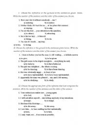 English Worksheet: Gerund or Infinitive