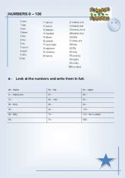 English worksheet: Numbers