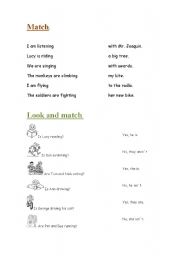 English worksheet: READ AND MATCH