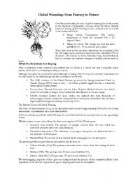 English Worksheet: Global warming