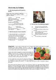 English Worksheet: Viva la Vida, by Coldplay